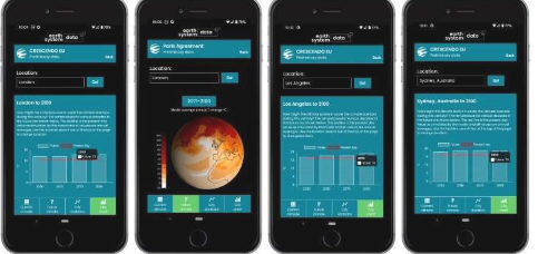 新的应用程序使用户可以探索全球变暖如何改变其城市的气候