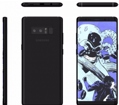 新的 Galaxy Note 8 渲染让我们更清楚地了解会发生什么