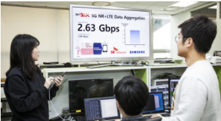 SK电讯与三星完成4G-5G网络双联测试实现2.7Gbps