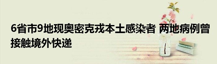 6省市9地现奥密克戎本土感染者 两地病例曾接触境外快递