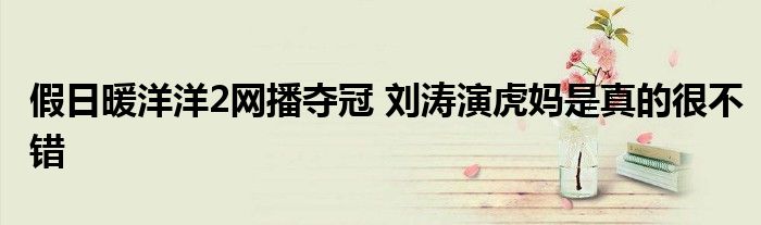 假日暖洋洋2网播夺冠 刘涛演虎妈是真的很不错