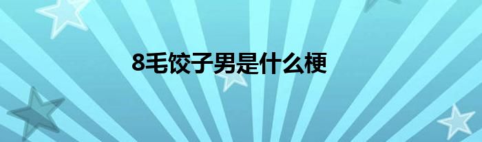 8毛饺子男是什么梗