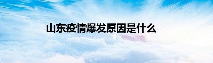 山东疫情爆发原因是什么