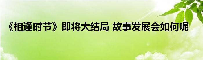 《相逢时节》即将大结局 故事发展会如何呢