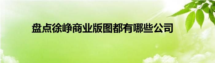 盘点徐峥商业版图都有哪些公司
