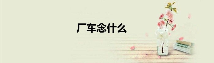 厂车念什么