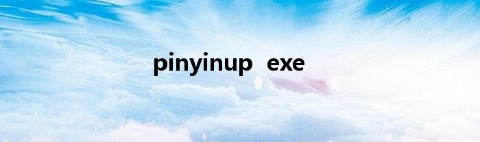 pinyinup  exe