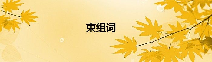 束组词