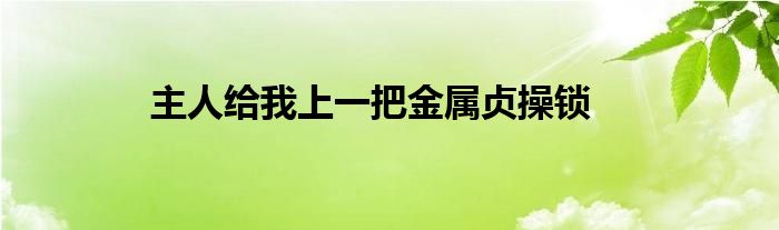 主人给我上一把金属贞操锁