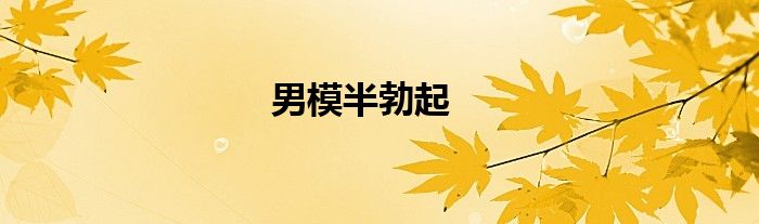 男模半勃起