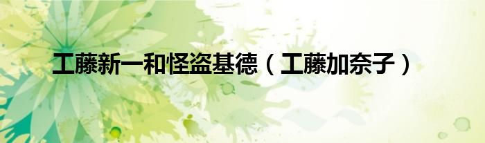 工藤新一和怪盗基德（工藤加奈子）