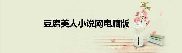 豆腐美人小说网电脑版