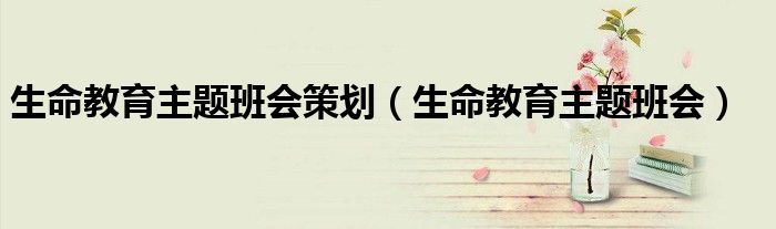 生命教育主题班会策划（生命教育主题班会）