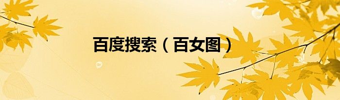 百度搜索（百女图）