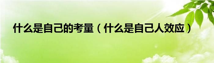 什么是自己的考量（什么是自己人效应）