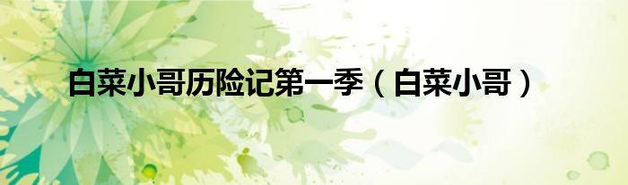 白菜小哥历险记第一季（白菜小哥）