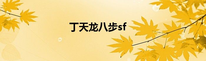 丁天龙八步sf