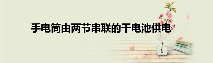 手电筒由两节串联的干电池供电
