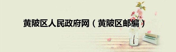 黄陂区人民政府网（黄陂区邮编）