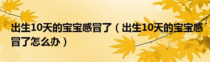 出生10天的宝宝感冒了（出生10天的宝宝感冒了怎么办）