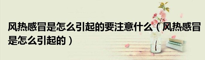 风热感冒是怎么引起的要注意什么（风热感冒是怎么引起的）