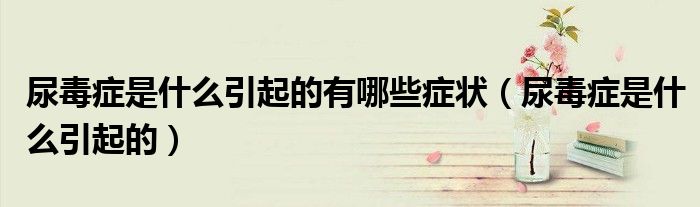 尿毒症是什么引起的有哪些症状（尿毒症是什么引起的）