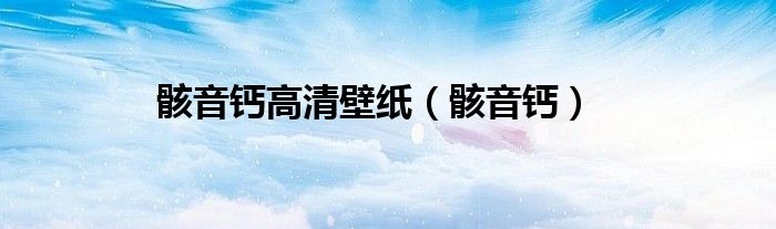 骸音钙高清壁纸（骸音钙）