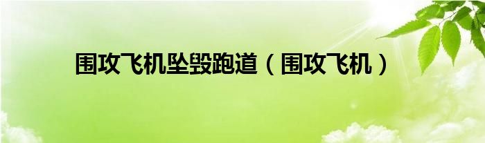 围攻飞机坠毁跑道（围攻飞机）