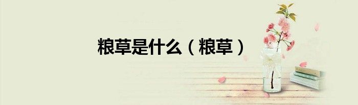 粮草是什么（粮草）