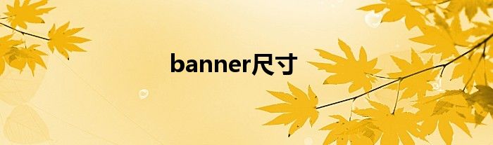 banner尺寸