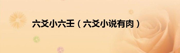 六爻小六壬（六爻小说有肉）