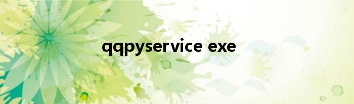 qqpyservice exe