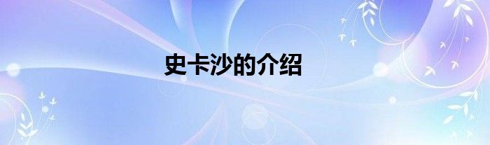 史卡沙的介绍