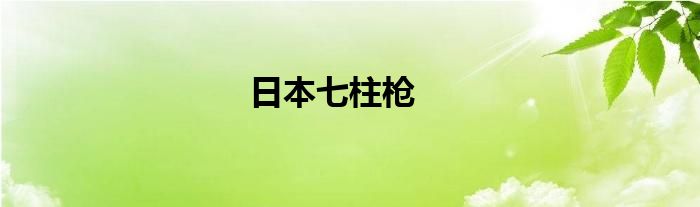 日本七柱枪