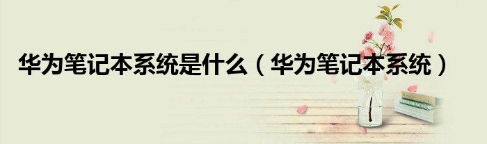 华为笔记本系统是什么（华为笔记本系统）
