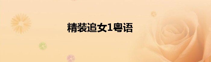精装追女1粤语
