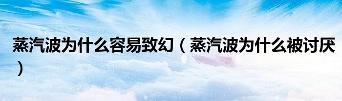 蒸汽波为什么容易致幻（蒸汽波为什么被讨厌）