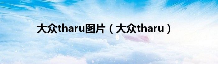 大众tharu图片（大众tharu）