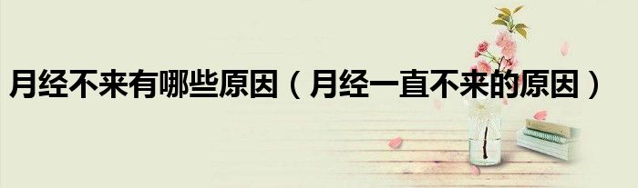 月经不来有哪些原因（月经一直不来的原因）