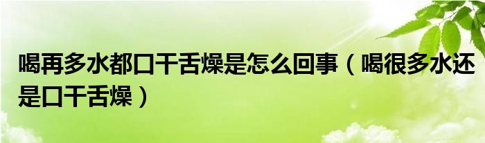 喝再多水都口干舌燥是怎么回事（喝很多水还是口干舌燥）