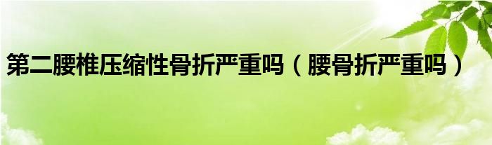 第二腰椎压缩性骨折严重吗（腰骨折严重吗）