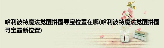 哈利波特魔法觉醒拼图寻宝位置在哪(哈利波特魔法觉醒拼图寻宝最新位置)