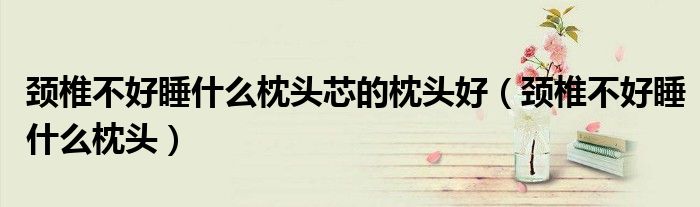 颈椎不好睡什么枕头芯的枕头好（颈椎不好睡什么枕头）