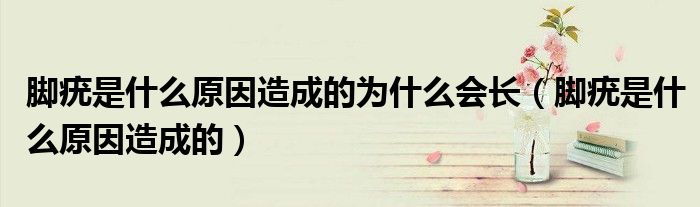 脚疣是什么原因造成的为什么会长（脚疣是什么原因造成的）