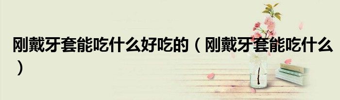 刚戴牙套能吃什么好吃的（刚戴牙套能吃什么）