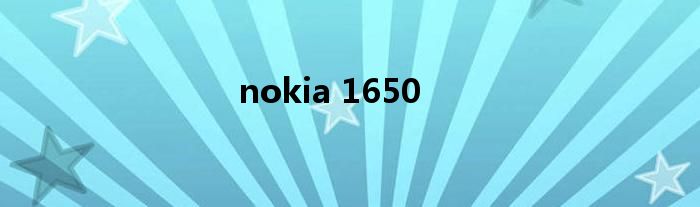 nokia 1650