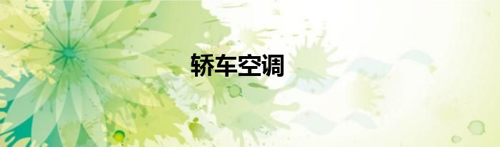 轿车空调