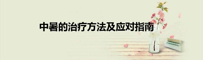 中暑的治疗方法及应对指南