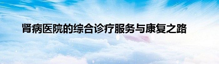 肾病医院的综合诊疗服务与康复之路