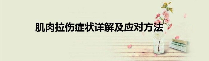 肌肉拉伤症状详解及应对方法